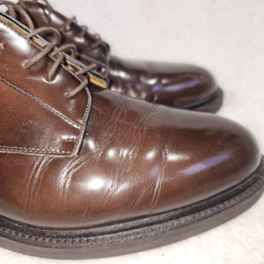 Cole Haan Mens 11 Shoes Calhoun Dress Oxford Split Toe Brown Burgundy Leather‎